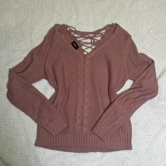 Ardene Sweaters - Ardene - Pink Knit Sweater - XS-S